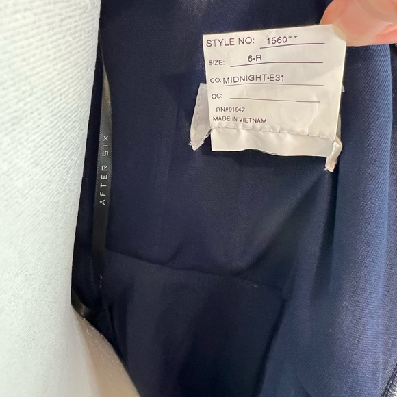 AFTER SIX Sweetheart Neck Evening Gown Midnight Size 6 - Picture 6 of 8